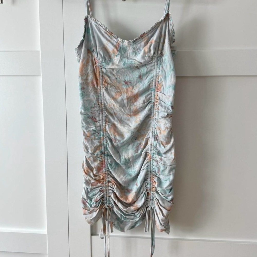 Adorable Gab and Kate Pastel Tie-Dye Slip Dress